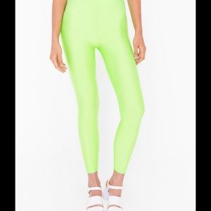 NEW without tag American Apparel Neon Green Leggings
